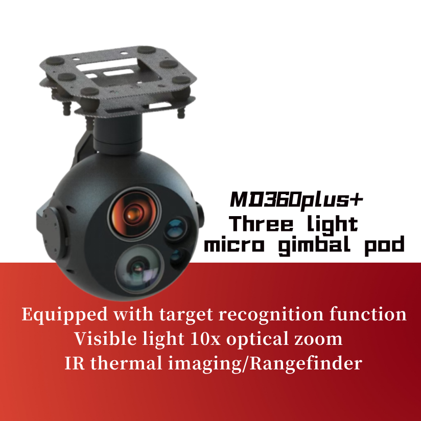 MD360Plus+ Three light micro gimbal pod